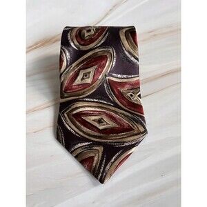 Carlos Tomasini Necktie 100% Silk USA Made Geometric Diamond 57 X 4